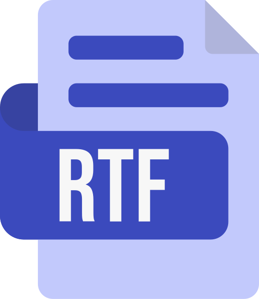 formato de archivo rtf icono gratis