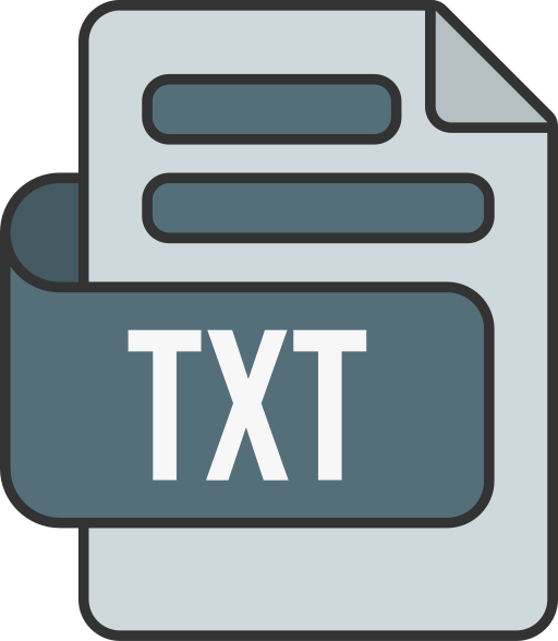 formato de archivo de texto icono gratis