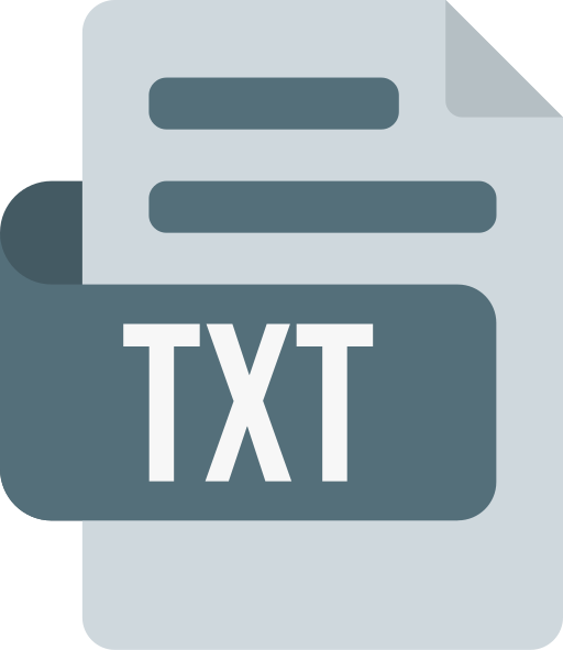 formato de archivo de texto icono gratis