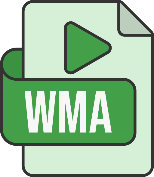 formato de archivo wma icono gratis