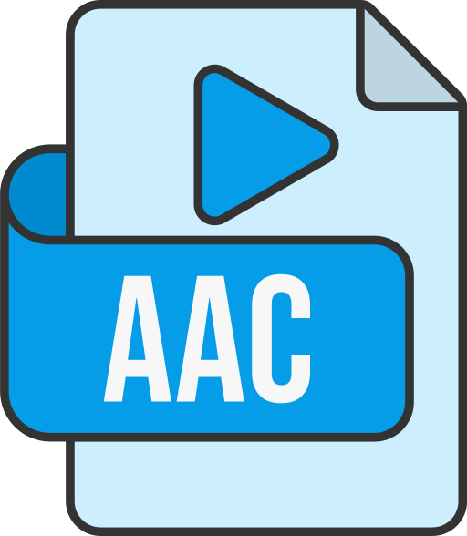 formato de archivo aac icono gratis