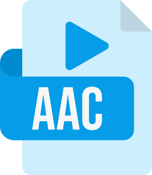 formato de archivo aac icono gratis