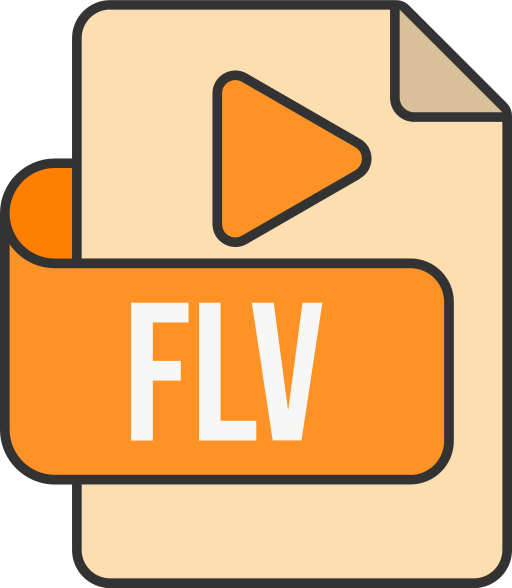 formato de archivo flv icono gratis