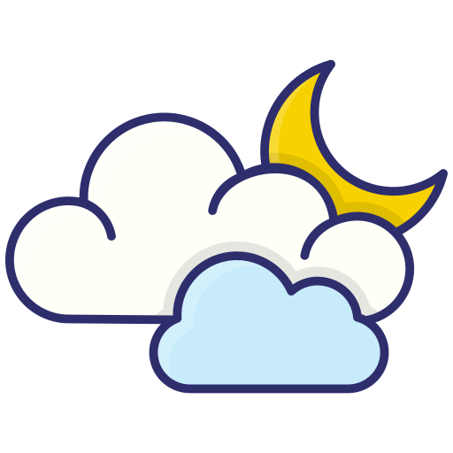 noite nublada grátis ícone noite nublada grátis ícone