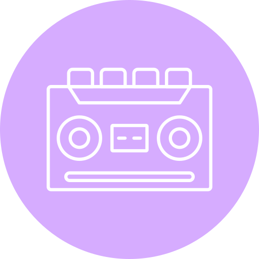 grabador de cassette icono gratis