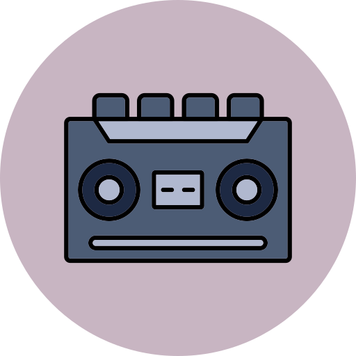 grabador de cassette icono gratis