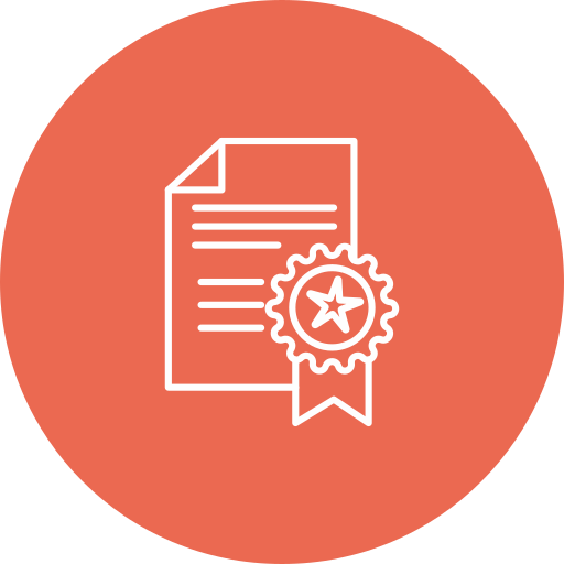 certificado icono gratis