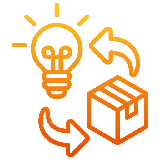 innovación de producto icono gratis