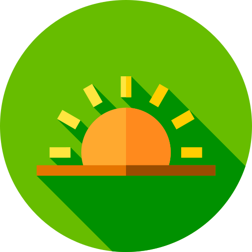 Sunrise Flat Circular Flat icon