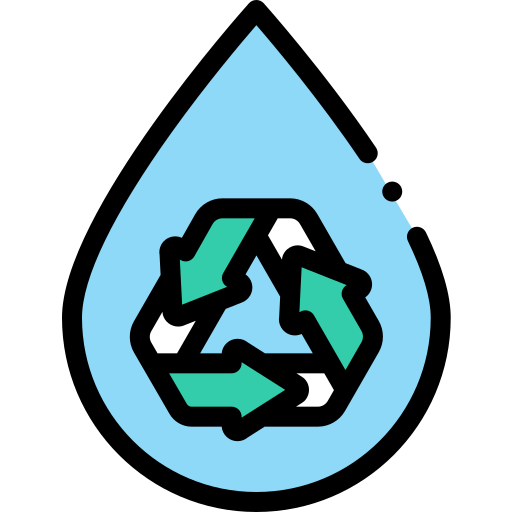 reciclar agua icono gratis