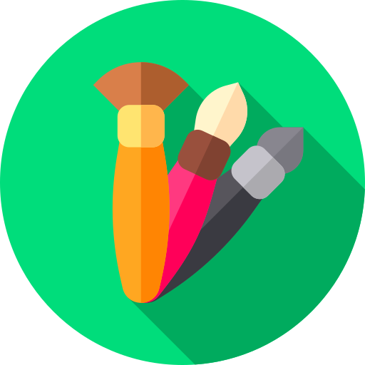 pinceaux Icône gratuit