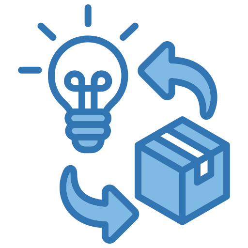 innovación de producto icono gratis