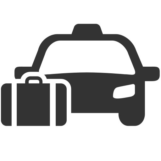 taxi del aeropuerto icono gratis