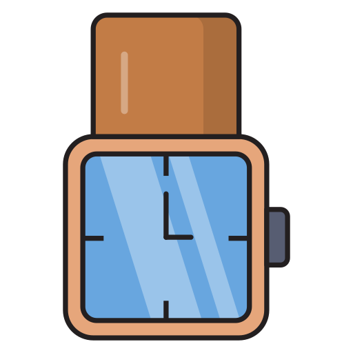 reloj de pulsera icono gratis