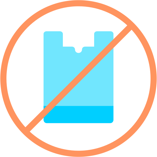 sin plástico icono gratis