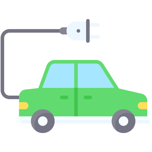 coche eléctrico icono gratis