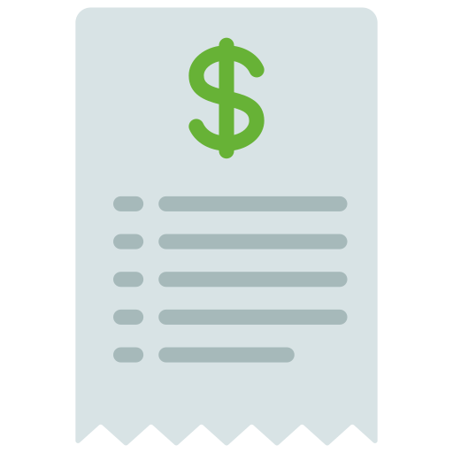 reçu Icône gratuit