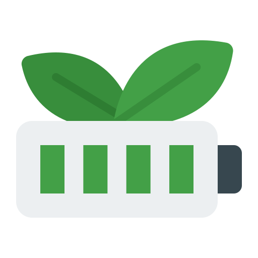 batería ecológica icono gratis