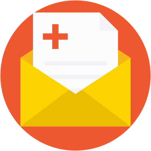 correo electrónico médico icono gratis