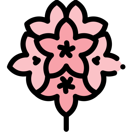 Rhododendron Detailed Rounded Lineal color icon