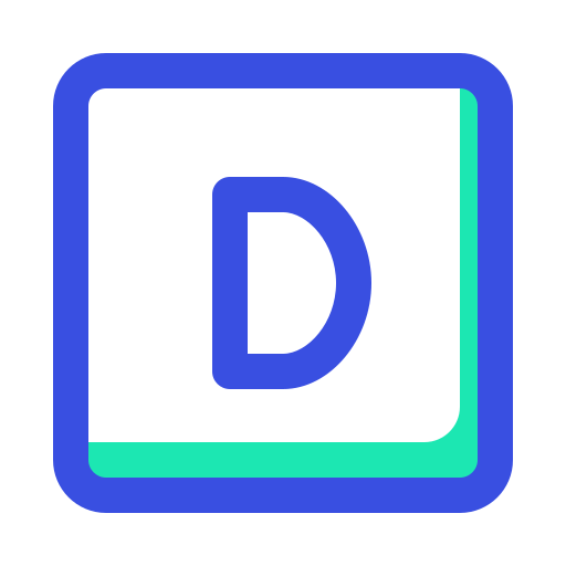 letra d grátis ícone