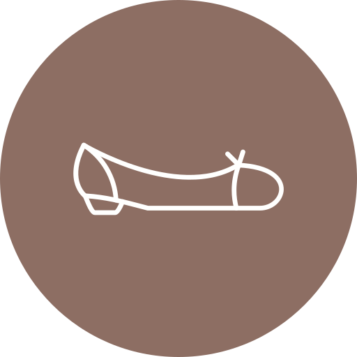 zapatos planos icono gratis