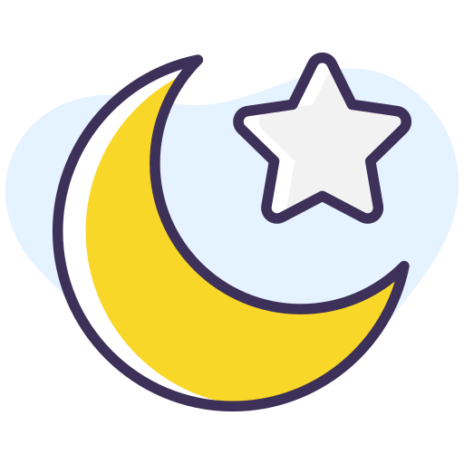 luna y estrella icono gratis