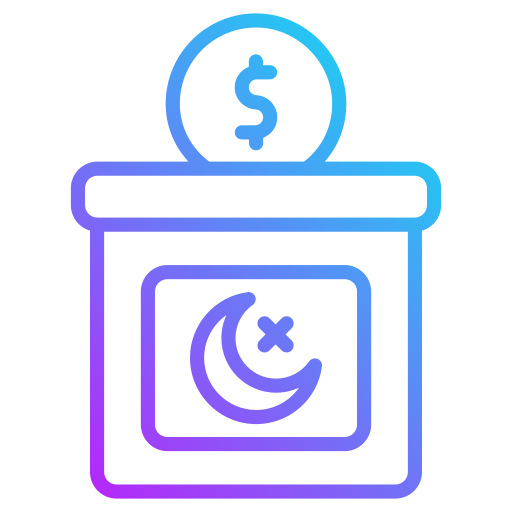 caridad islámica icono gratis