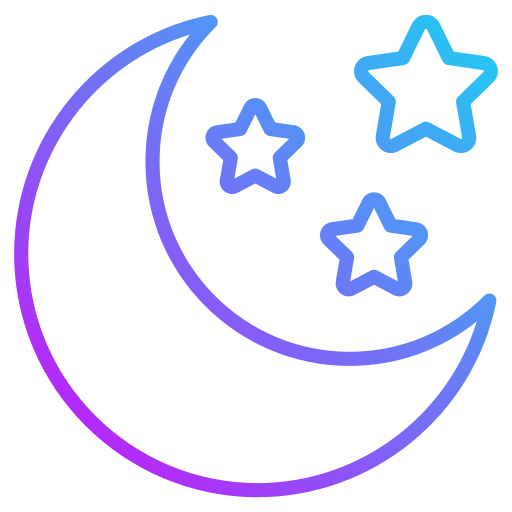 luna creciente icono gratis