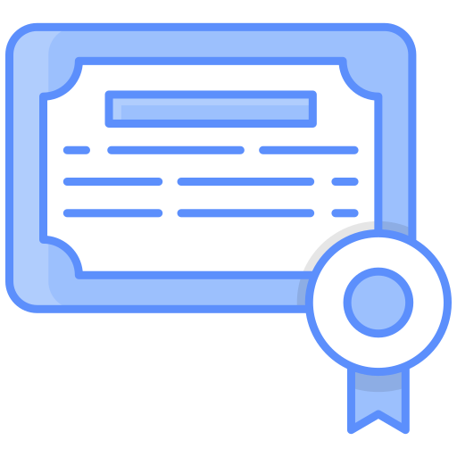 certificado icono gratis