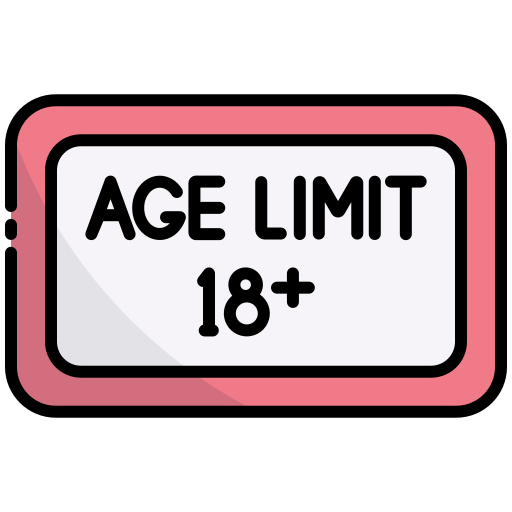 Age restriction free icon