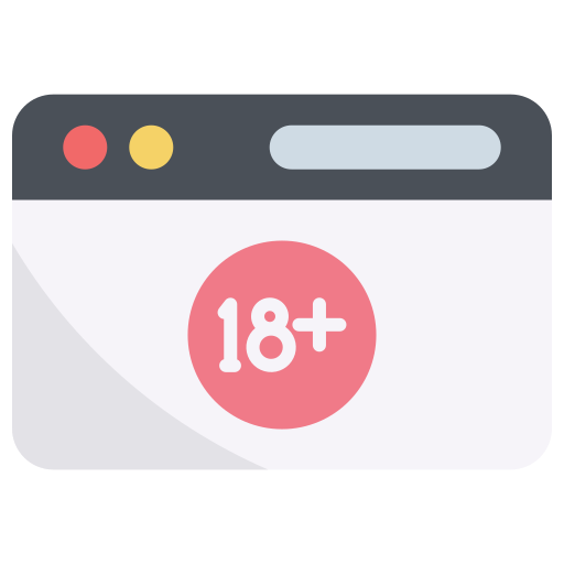 restricción de edad icono gratis