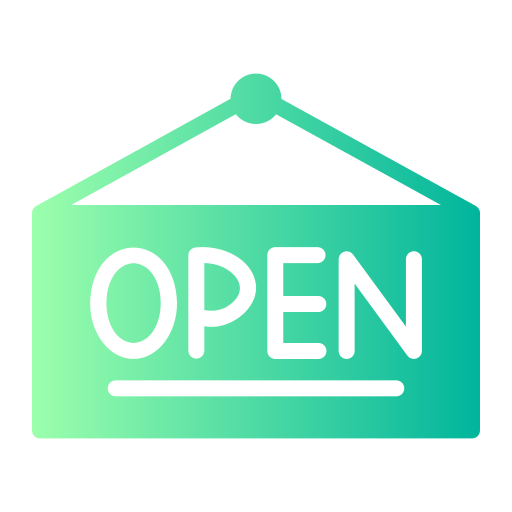 abierto icono gratis