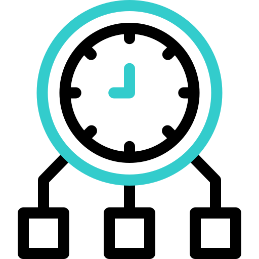 gestión del tiempo icono gratis