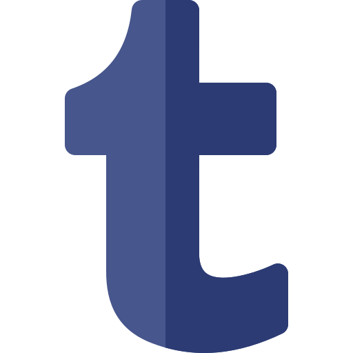 Tumblr Basic Rounded Flat icon