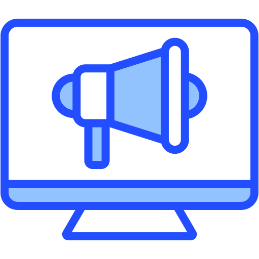 publicidad digital icono gratis