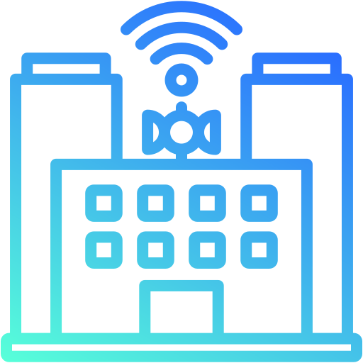 ciudad inteligente icono gratis