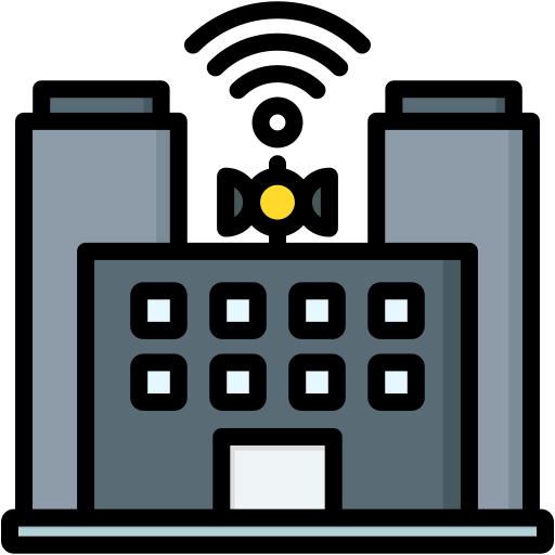 ciudad inteligente icono gratis