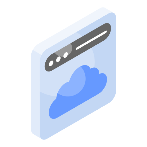 web en la nube icono gratis