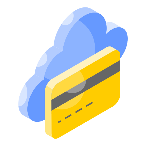 pago en la nube icono gratis