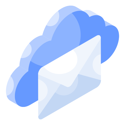 correo en la nube icono gratis