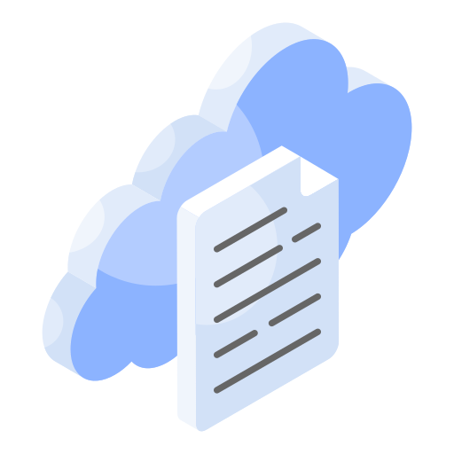 archivo en la nube icono gratis