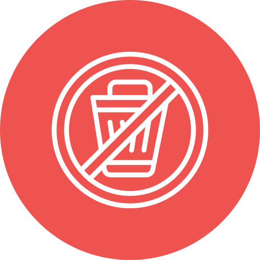 No littering - Free signaling icons