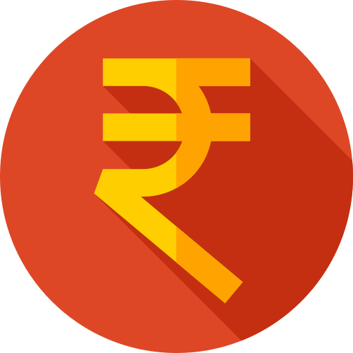 Rupee Generic color fill icon