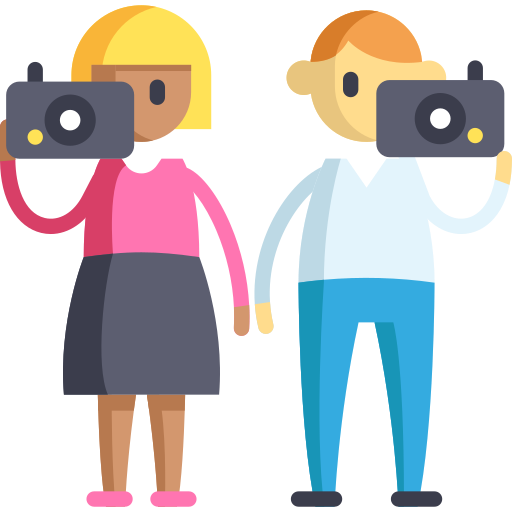 Turistas icono gratis