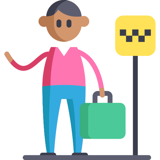 Остановка такси бесплатно иконка Остановка такси бесплатно иконка