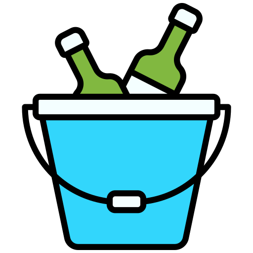 cubo de vino icono gratis