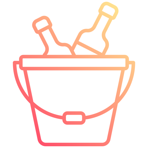 cubo de vino icono gratis