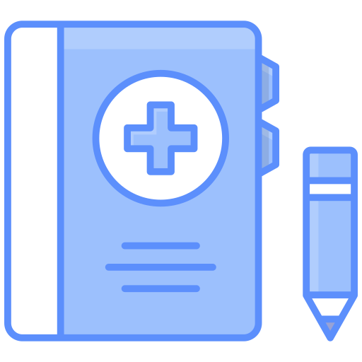 historial médico icono gratis