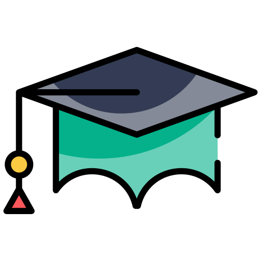 gorro de graduación icono gratis